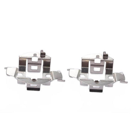 H7 HID Headlight Base Retainer Adapter For Easy HID Install metal high-heat pair securing H7 bulbs and protecting wiring