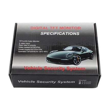 4.3-Inch LCD Car Rearview Monitor with Stand and Shade - compact TFT backup camera monitor with sun shade and stand for safer reversing