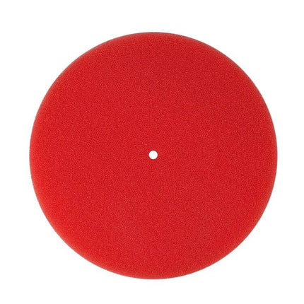 Alt Tag: HKS 180mm Air Intake Replacement Filter For Turbo And NA - red 180mm circular foam refill filter with center hole for universal performance intakes