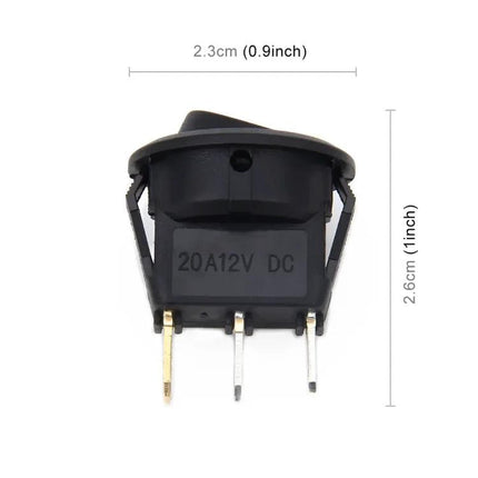 LED On Off Rocker Switch for Power Accessories, Triple Plugs