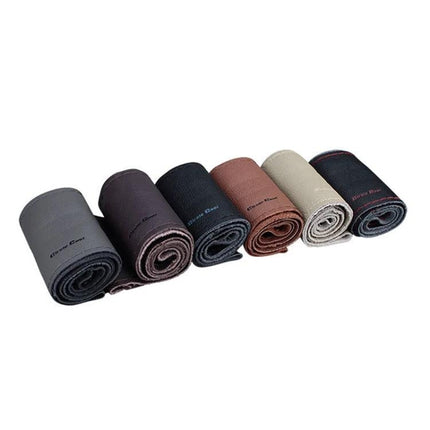 Genuine Leather Hand Stitched Universal Car Steering Wheel Cover