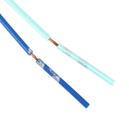 Socket Car Bulb Holder Adapter 2 Pack for Extending or Replacing Stock Bulbs showing blue and aqua insulated copper wire leads