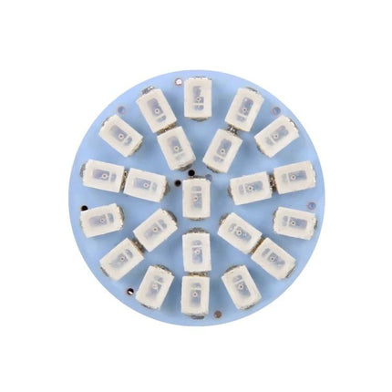 1157 Bay15D LED Car Brake Light Bulbs 22LED For Easy Plug And Play - top view of circular 22-LED PCB module for BAY15d brake light replacement