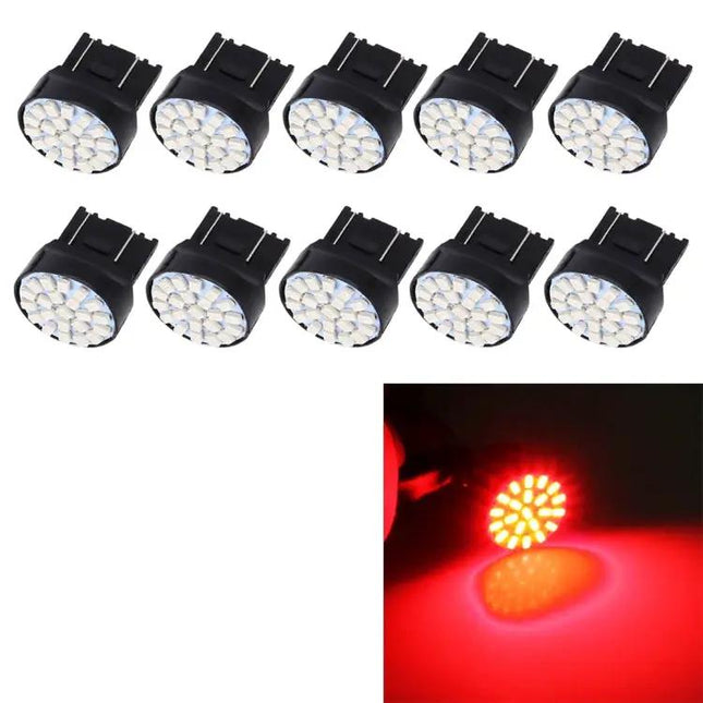 10 Pack LED Brake Light Bulbs Red Or Yellow For Cars