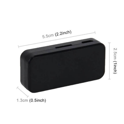 HQX6 Car Bluetooth Music Receiver For Hands-Free Calls compact black adapter with dimensions 5.5cm x 2.5cm x 1.3cm for car stereo