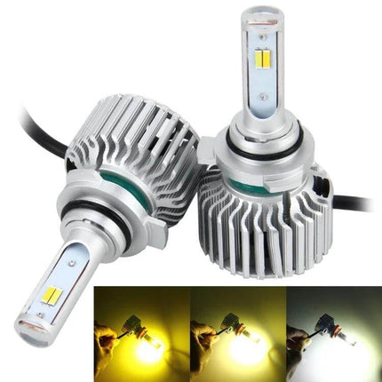 Two Pack Car LED Headlight Bulbs For DRL And Night Driving - CANBUS-compatible COB LEDs, wide even beam for cars, trucks, SUVs