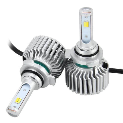 Two Pack Car LED Headlight Bulbs For DRL And Night Driving - CANBUS-compatible COB LEDs for passenger cars, trucks, and SUVs
