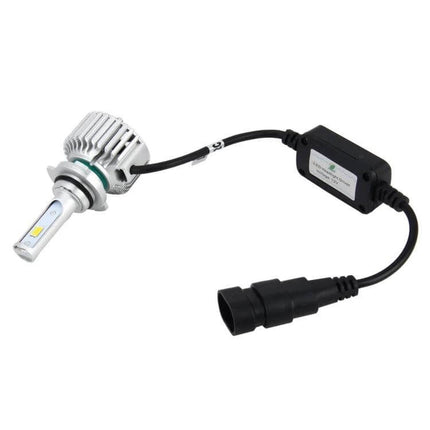 Two Pack Car LED Headlight Bulbs For DRL And Night Driving - CANBUS-compatible COB bulb with connector for passenger cars, trucks, SUVs