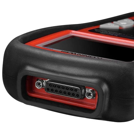 KONNWEI Tool for Everyday Car Maintenance and Checks handheld OBD connector port close-up for quick fault code scanning