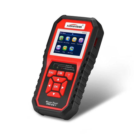 KONNWEI Scanner for Everyday Car Maintenance Checks handheld OBD2 code reader with color screen showing live data and diagnostics