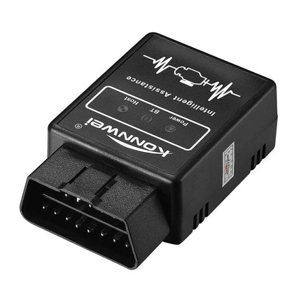 Konnwei Tool for Routine Vehicle Maintenance and Checks compact OBD2 scanner showing ISO 9141 compatible diagnostic port