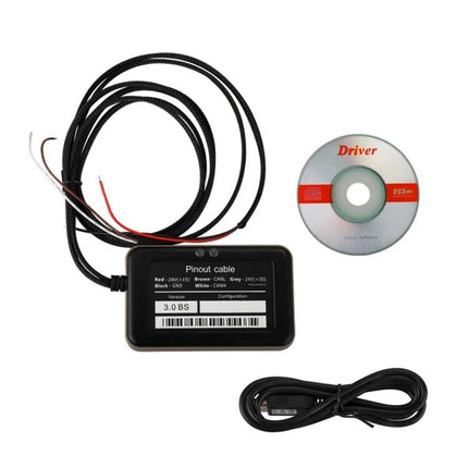 Accessory for Routine Truck Care in Professional Use - compact diagnostic probe with wiring harness and driver CD for fleet inspections