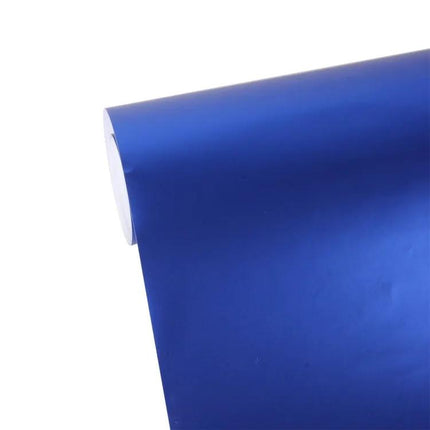 Ice Blue Metallic Matte Vinyl Wrap for Vehicle Styling, 5m x 0.5m