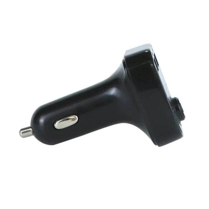 X8 Car MP3 Wireless FM Transmitter With Digital Display black car charger-style transmitter showing USB and TF ports and digital frequency display