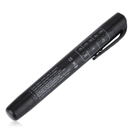 Brake Fluid Tester for Everyday Vehicle Maintenance - pen-style five-LED brake fluid checker for routine inspections and pre-trip safety