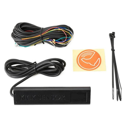 Waterproof Car Keyless Go Trunk Sensor System For Hands Free Access - black kick sensor module with wiring harness and cable ties