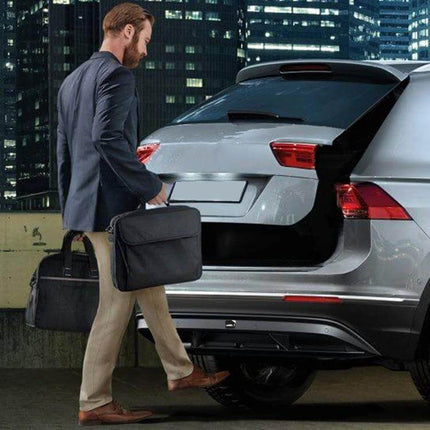 Waterproof Car Keyless Go Trunk Sensor System For Hands Free Access - man opening SUV trunk with foot-activated sensor at night