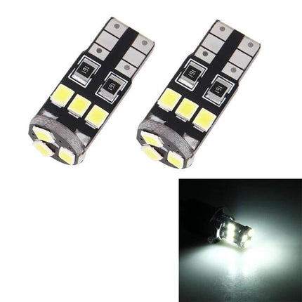 Car Interior LED Bulbs for Reading Lights at 6000K - compact T10 LED pair showing cool white 6000K illumination for dome and map lights
