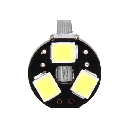 Car Interior LED Bulbs for Reading Lights at 6000K compact 3-LED dome replacement showing cool white chips