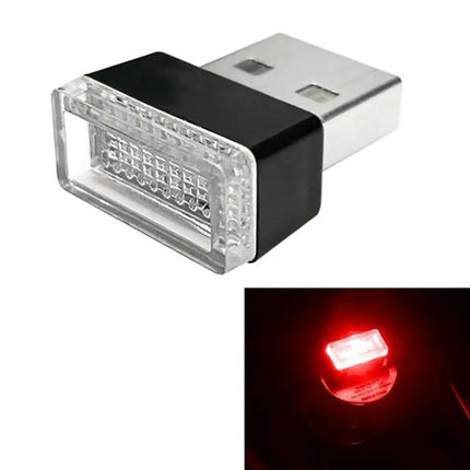 USB Car And PC LED Atmosphere Light, Multi-Color Decorative Lamp