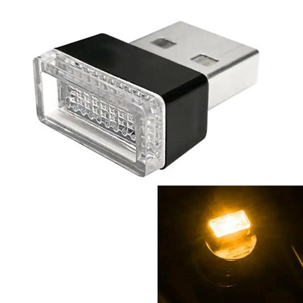 USB Car And PC LED Atmosphere Light, Multi-Color Decorative Lamp