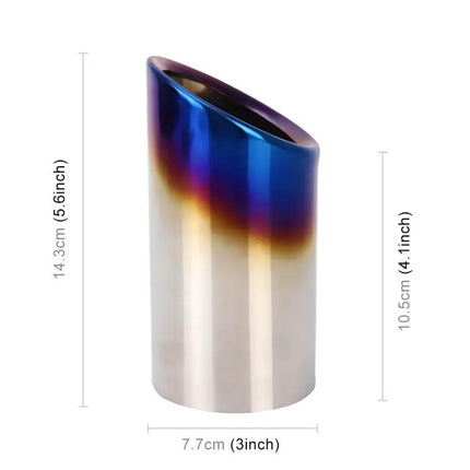 2 Pack Stainless Steel Exhaust Tail Muffler Tip For VW Audi