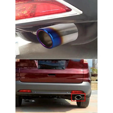2 Pack Stainless Steel Exhaust Tail Muffler Tip For VW Audi