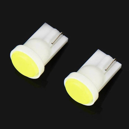 Car Interior LED COB Bulbs Ice Blue Light Reading Lamp - pair of compact white COB LED interior bulbs for map reading and glovebox illumination