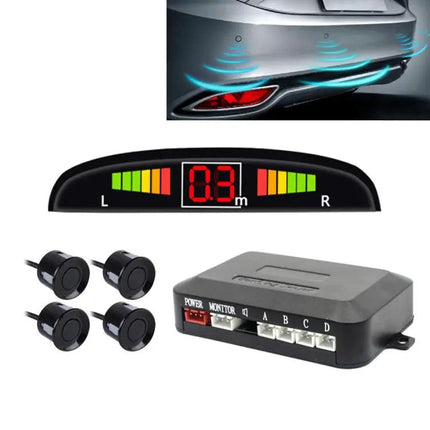 Zone Tech Car Reverse Radar System with Four Sensors