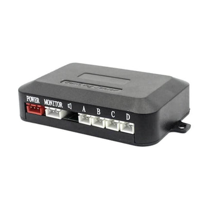 Zone Tech Car Reverse Radar System with Four Sensors control box for rear bumper parking detection and obstacle alerts