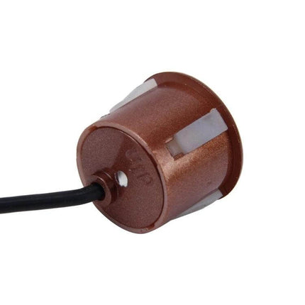 Zone Tech Car Reverse Radar System with Four Sensors single brown rear bumper sensor close-up with cable