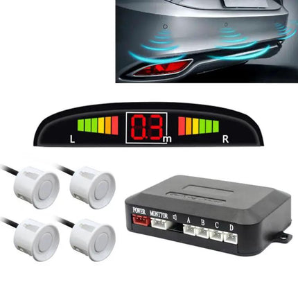 Zone Tech Car Reverse Radar System with Four Sensors