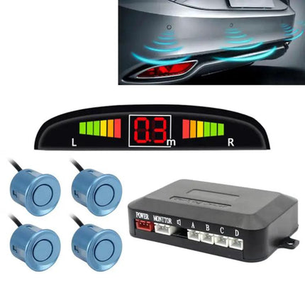 Zone Tech Car Reverse Radar System with Four Sensors