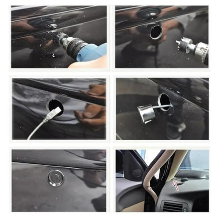 Zone Tech Car Reverse Radar System with Four Sensors