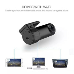 WiFi-Connected Full HD Mini Dash Cam with Intelligent Motion Sensing