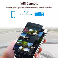 Cámara de tablero compacta Full HD con WiFi y detección de movimiento inteligente