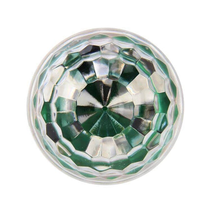 USB RGB Car Atmosphere Lights for Party and DJ Decor - compact USB-powered green faceted disco LED lens for cars and parties