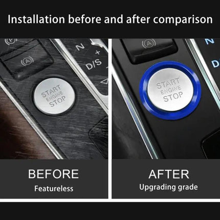 Aluminum Trim Ring for Audi Engine Start Button Decoration