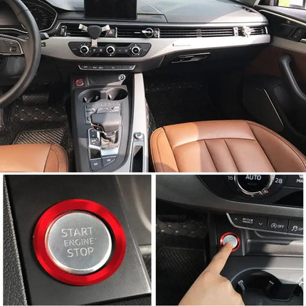 Aluminum Trim Ring for Audi Engine Start Button Decoration
