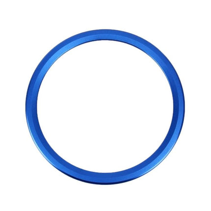 Aluminum Alloy Steering Wheel Trim Decoration for Jaguar Cars - blue anodized circular trim ring for interior refresh