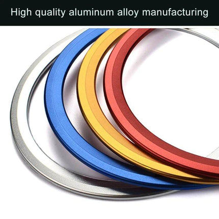 Aluminum Alloy Steering Wheel Trim Decoration for Jaguar Cars - colorful anodized aluminum alloy rings for steering wheel upgrade