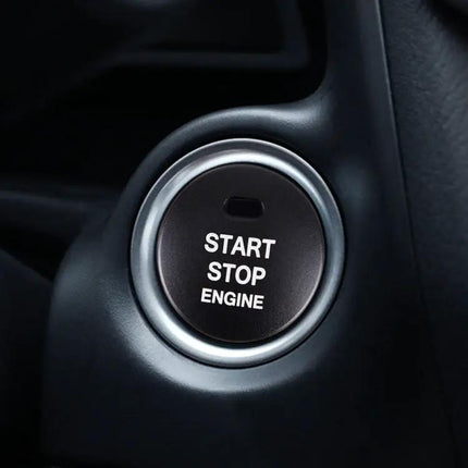 Elegant 3D Aluminum Alloy Cover for Mazda Engine Start Stop Button
