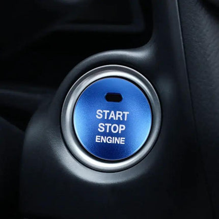 Elegant 3D Aluminum Alloy Cover for Mazda Engine Start Stop Button