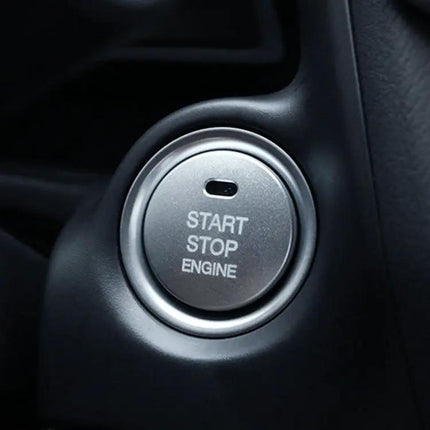 Elegant 3D Aluminum Alloy Cover for Mazda Engine Start Stop Button