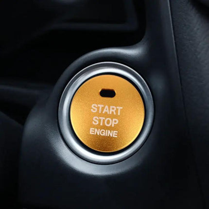 Elegant 3D Aluminum Alloy Cover for Mazda Engine Start Stop Button