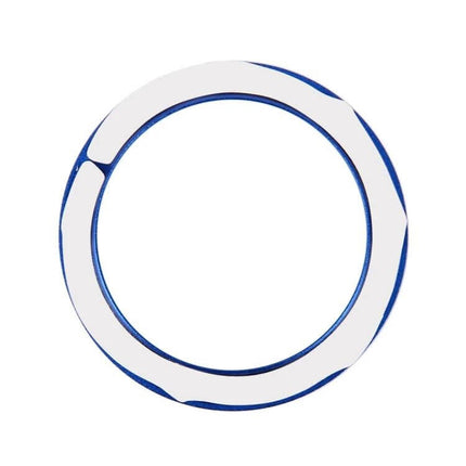 Decorative Aluminum Alloy Trim for Mazda Start Button Ring in blue, circular one-key start button accent