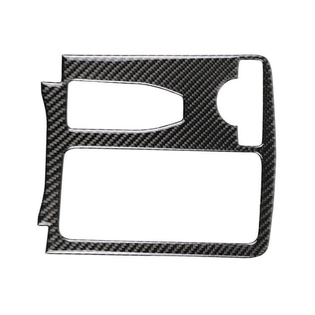 Carbon Fiber Decorative Sticker for Mercedes-Benz Left Drive Gear Panel - black carbon fiber trim for gear panel update