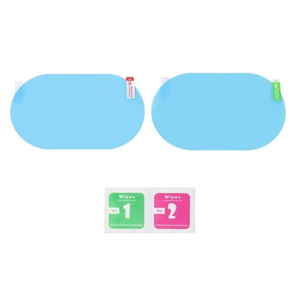 Rearview Mirror Protective Film for Clear Anti-Fog Visibility — PET nano-coating anti-fog side mirror film with cleaning wipes