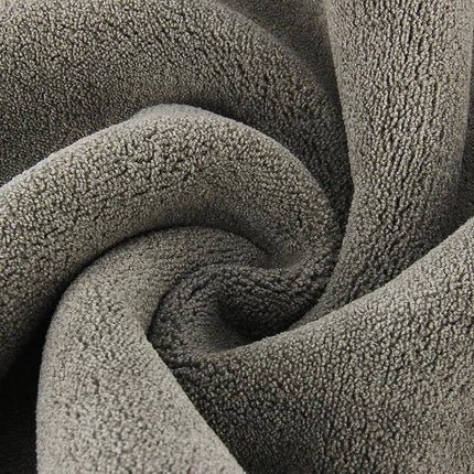 Microfiber Cloth for Car Washing and Drying, 30x30cm — close-up of soft grey microfiber texture for washing and drying car surfaces