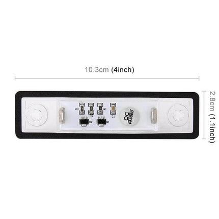 LED License Plate Lights 2 Pack For Opel Corsa Vehicles - 2-pack 18 SMD-3528 LED license plate lamps, plug-and-play replacement, 10.3cm x 2.8cm